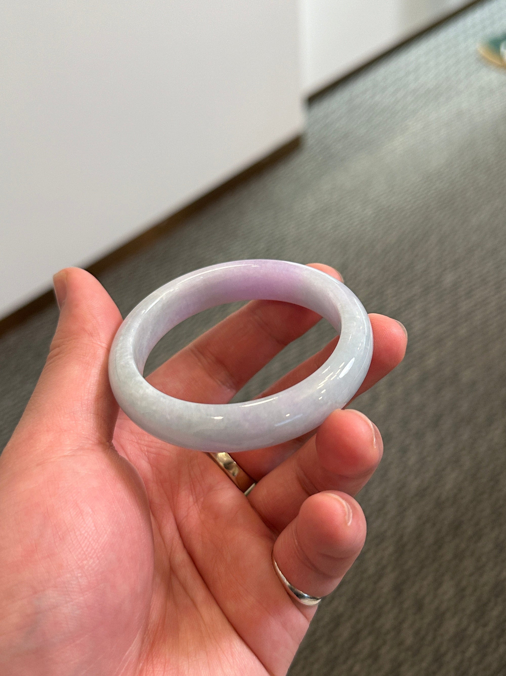 Baikalla "Lavender & Green Natural Jadeite Jade Bangle" (Live Pick) (01/03/25)