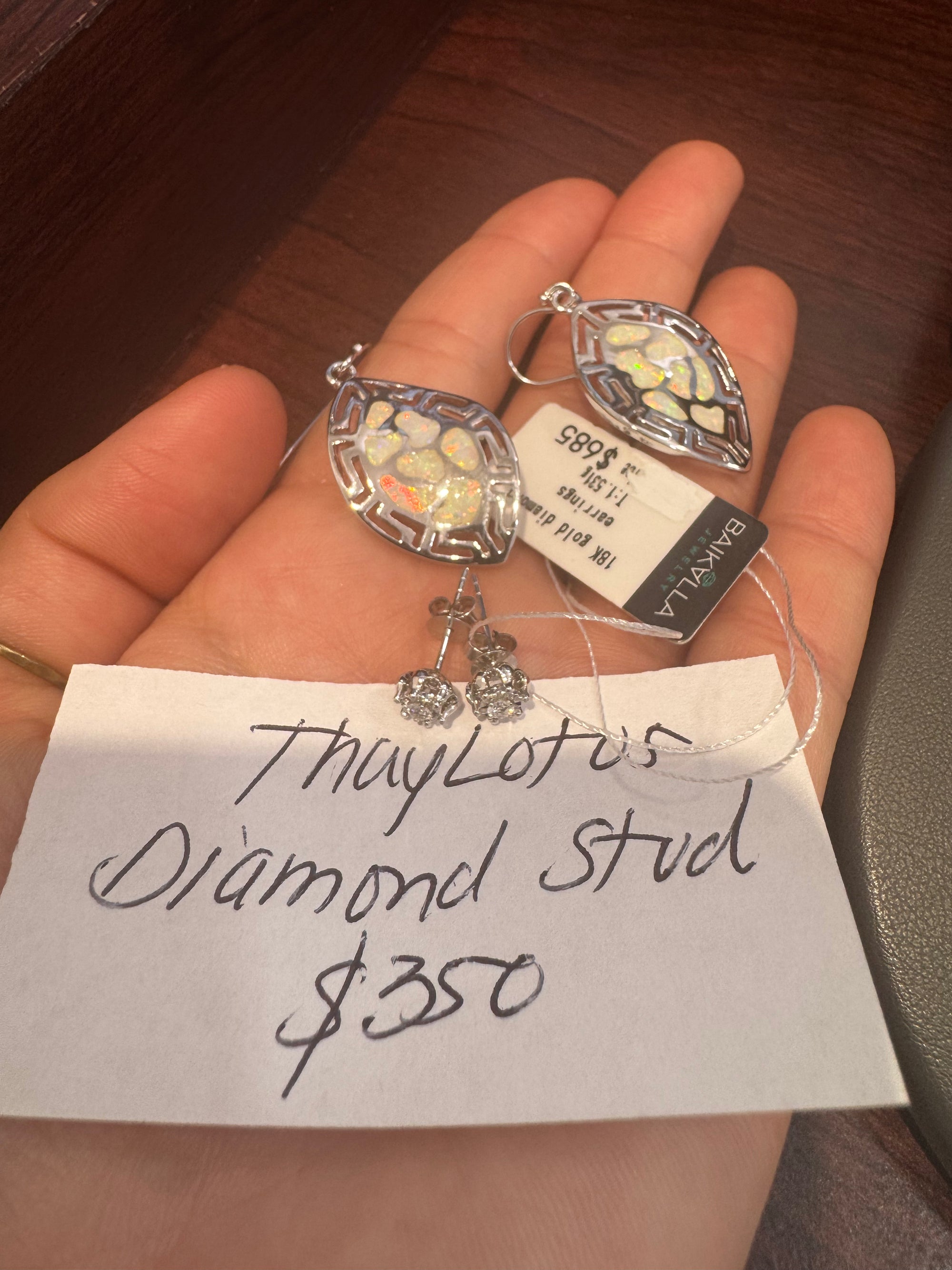 "Live" Natural Diamond Stud Earrings (10/03/26)