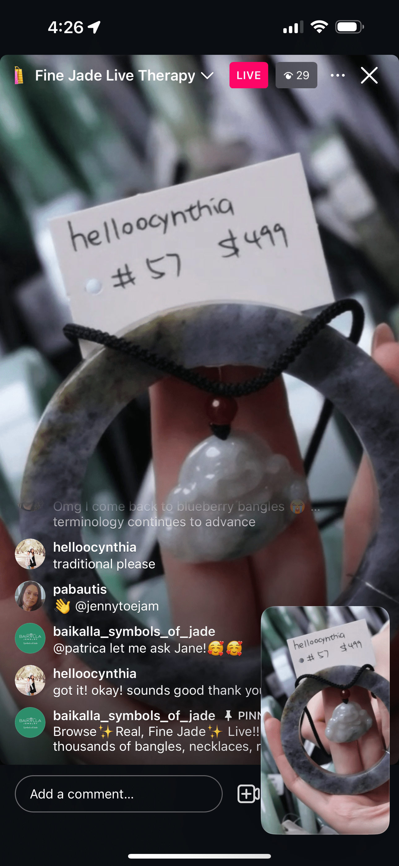 Baikalla IG Live "Unique Purple WuJi & Yellow Natural Jadeite Jade Bangle (To be cut & polished) " (Live Pick) (01/06/25)