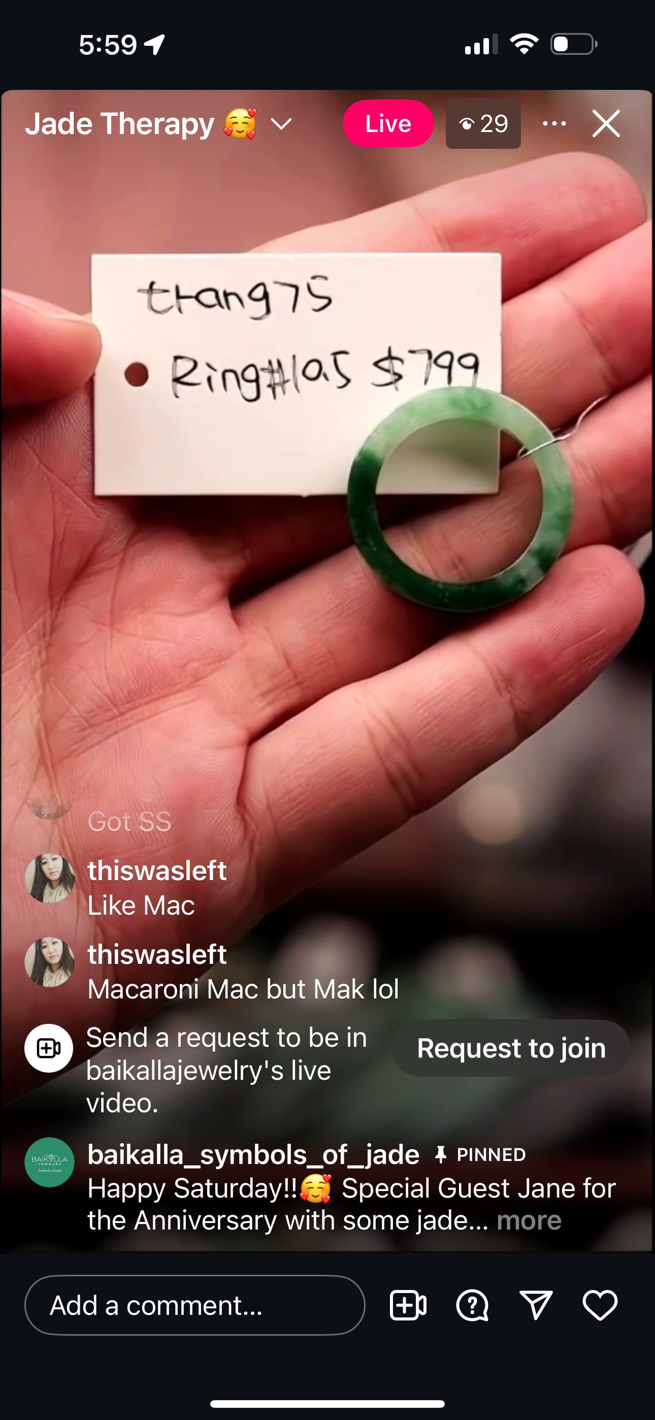 "Live" Natural Green &amp; Deeper Green Jadeite Jade Square Solid Jade Ring" (06/28/25)