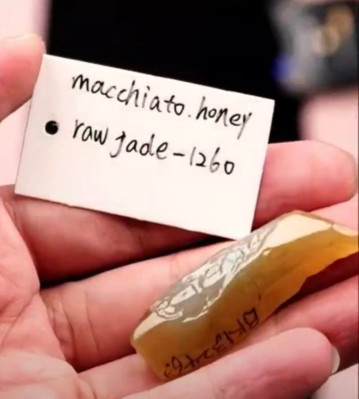 "Live" Icy Natural Yellow &amp; Moonlight Raw Jadeite Jade (10/10/26)