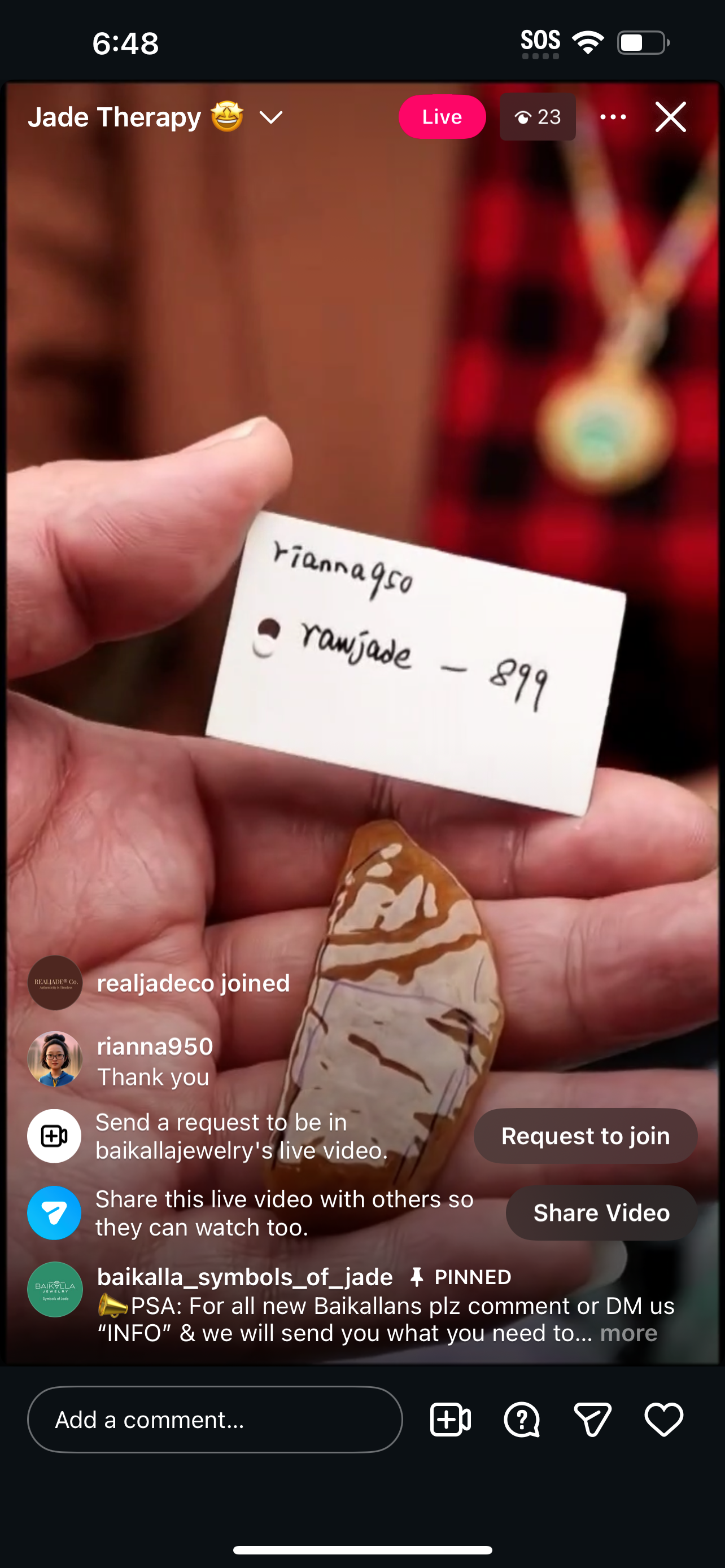 &quot;Live&quot; Raw Honey Yellow-Red Natural Jadeite Jade Carving (12/08/2025)