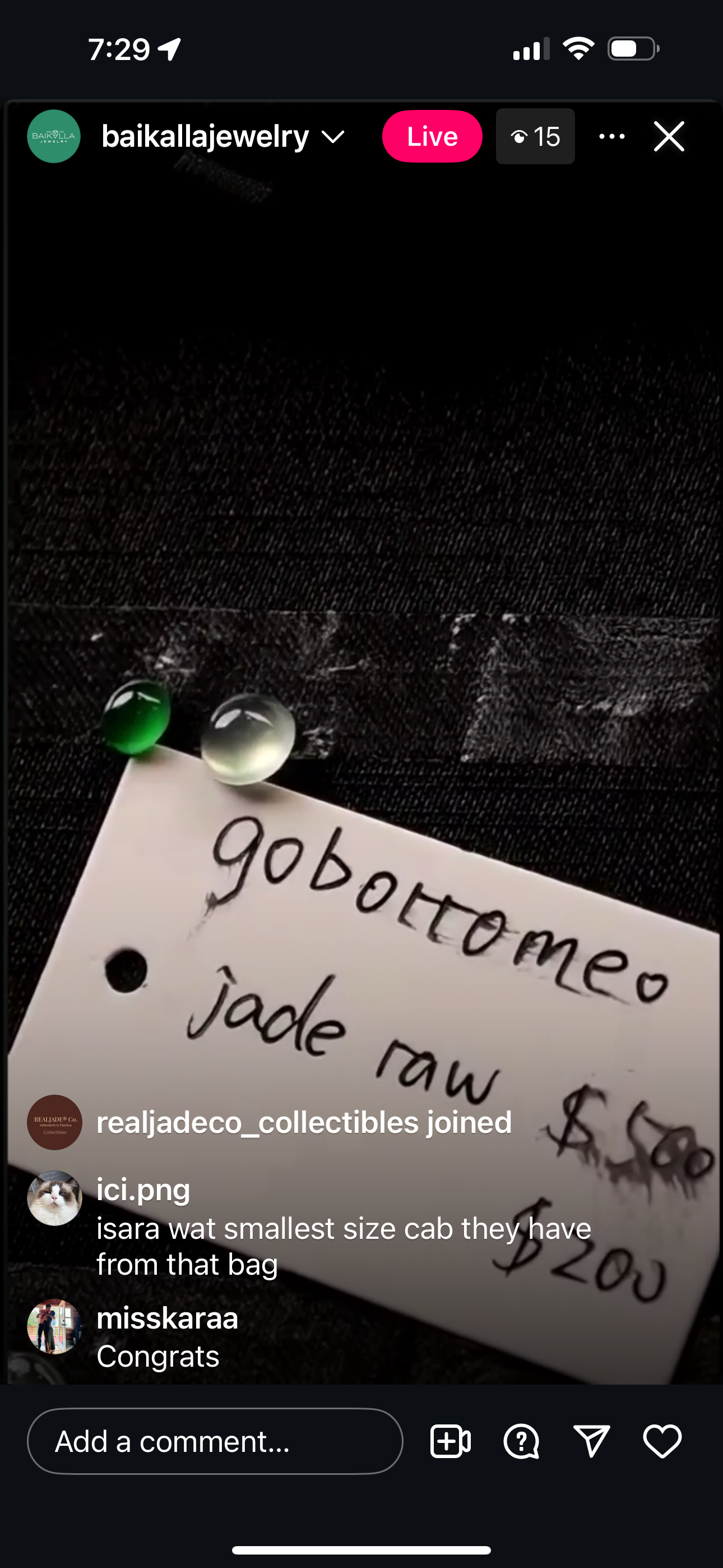 Live "Natural Imperial Green &amp; Icy Jadeite Jade Cabochons (For custom Everyday style ring)" (Live Pick) (08/28/25)