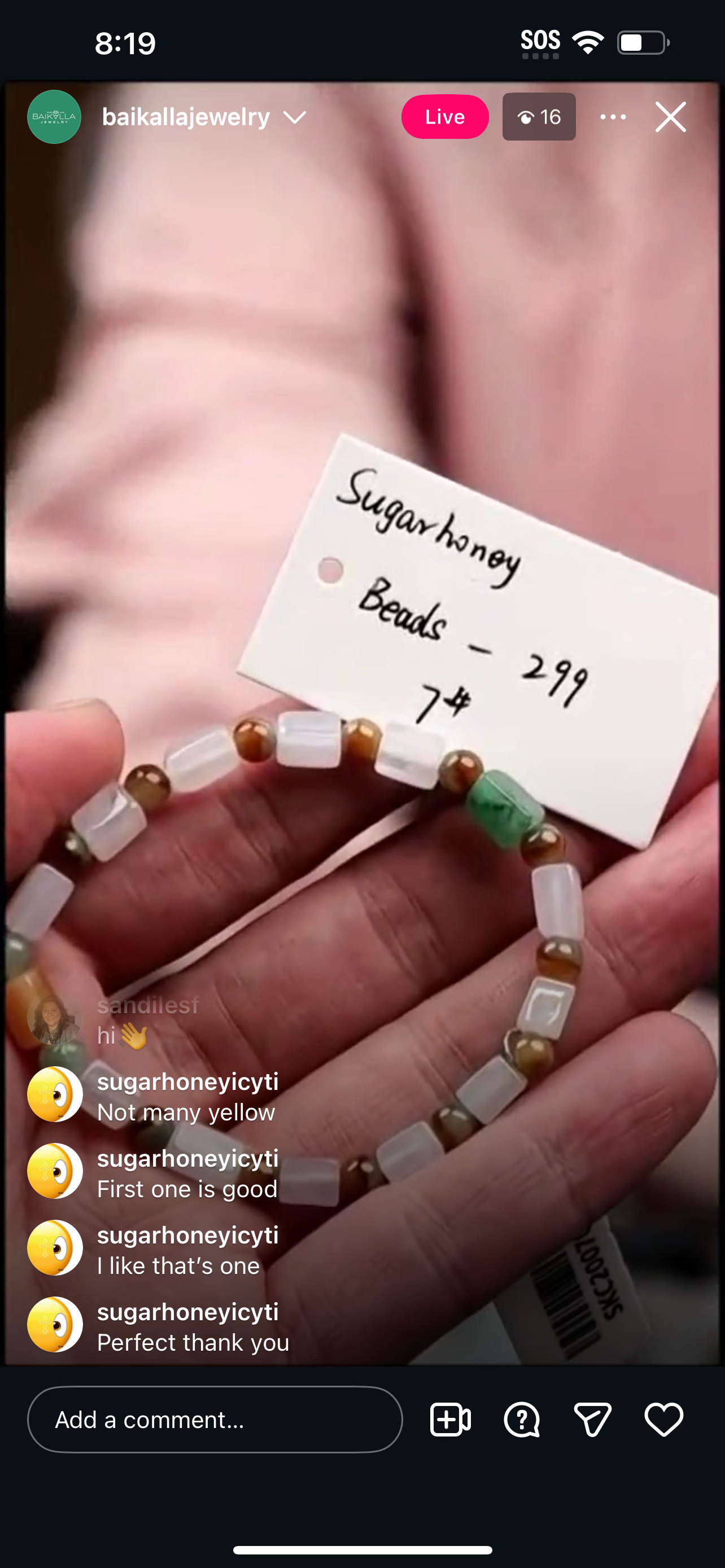 Live Multicolor Natural Jadeite Jade Square Bead Bracelet 1/13/26)