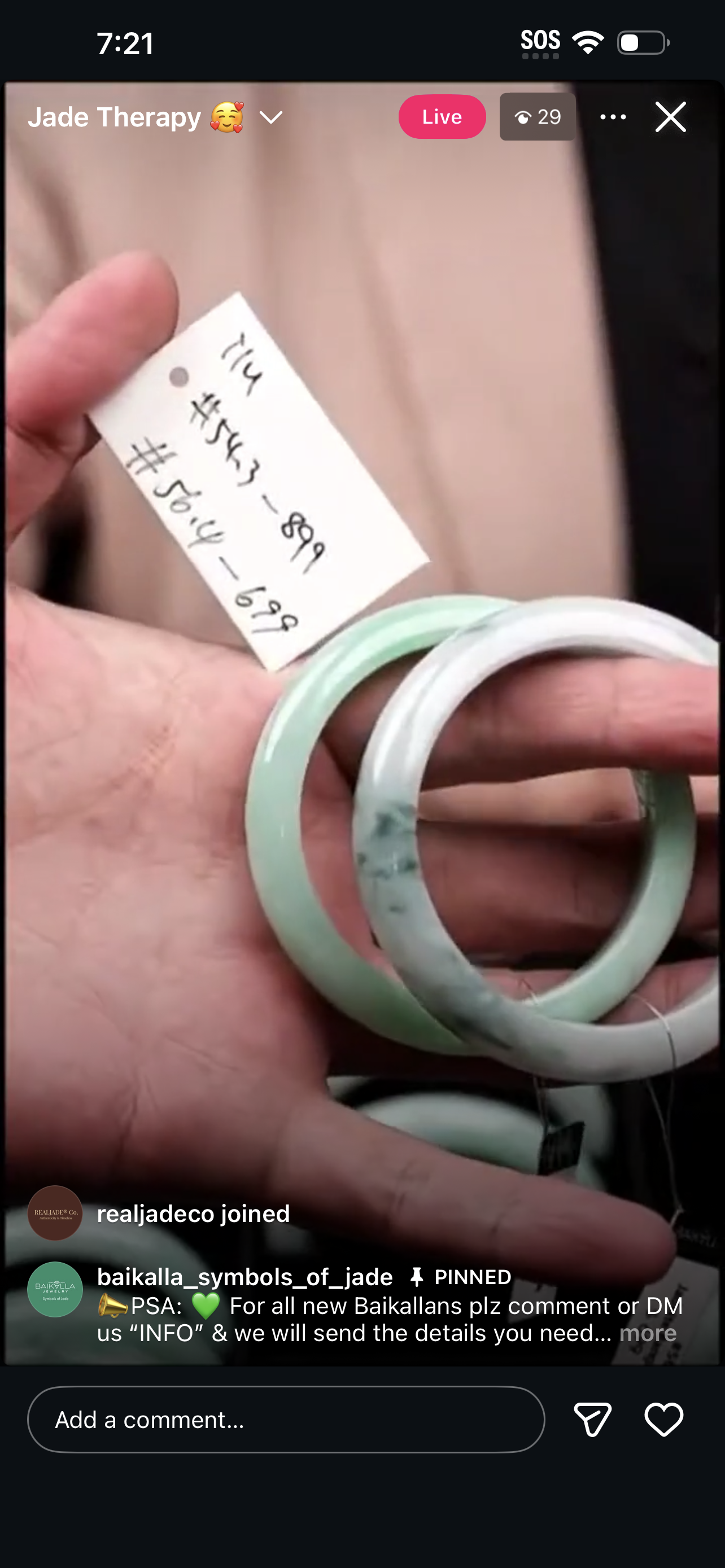 Live BDQ Natural Jadeite Jade Comfort-Fit Bangle (1/19/26)