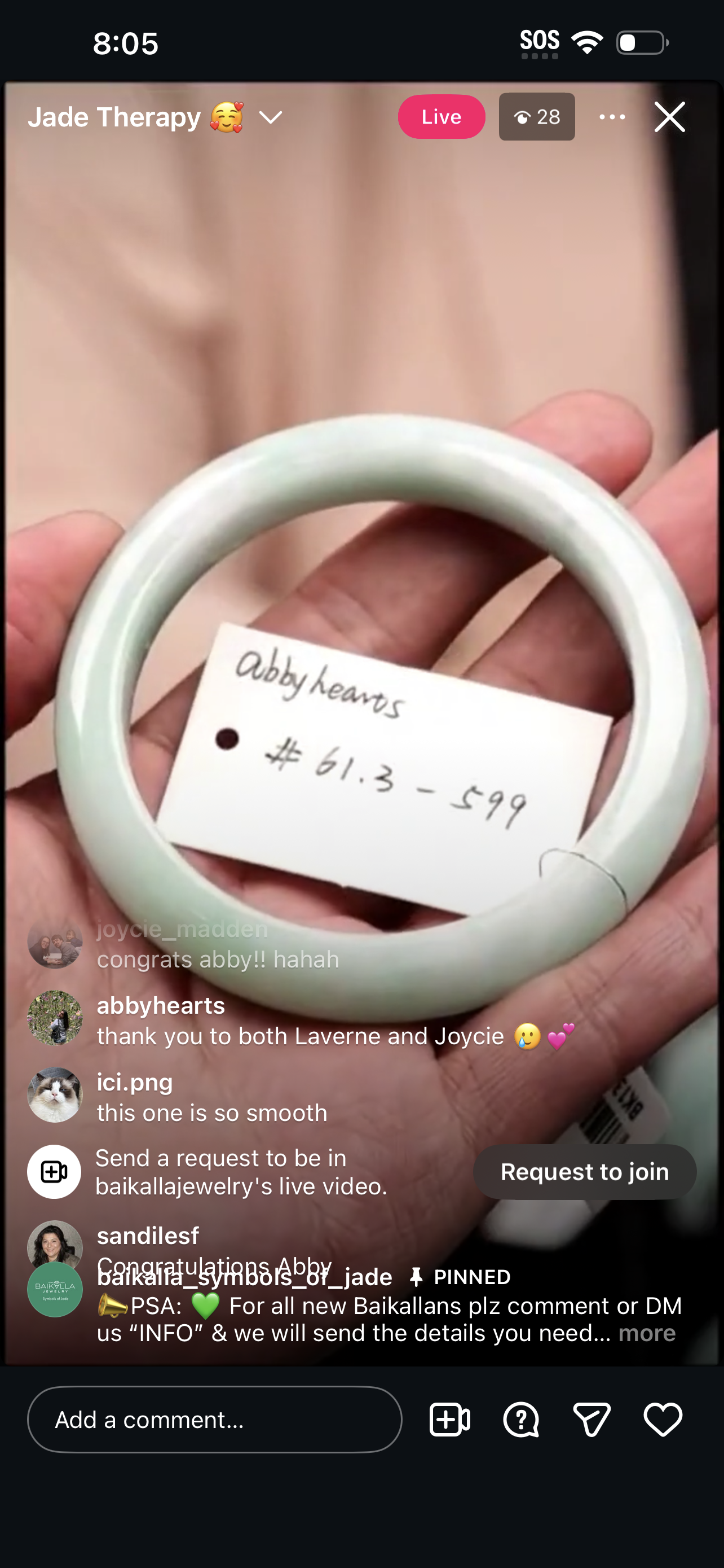 Live BDC Natural Jadeite Jade Traditional Bangle (1/19/26)