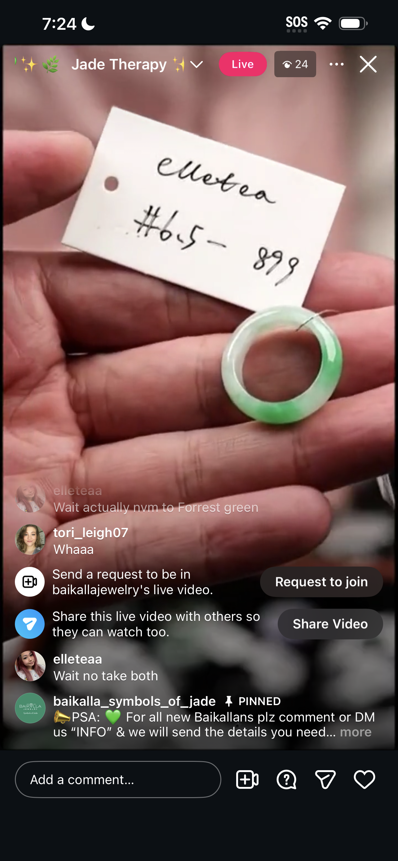 Live BDC Natural Jadeite Jade Bangle (01/24/26)