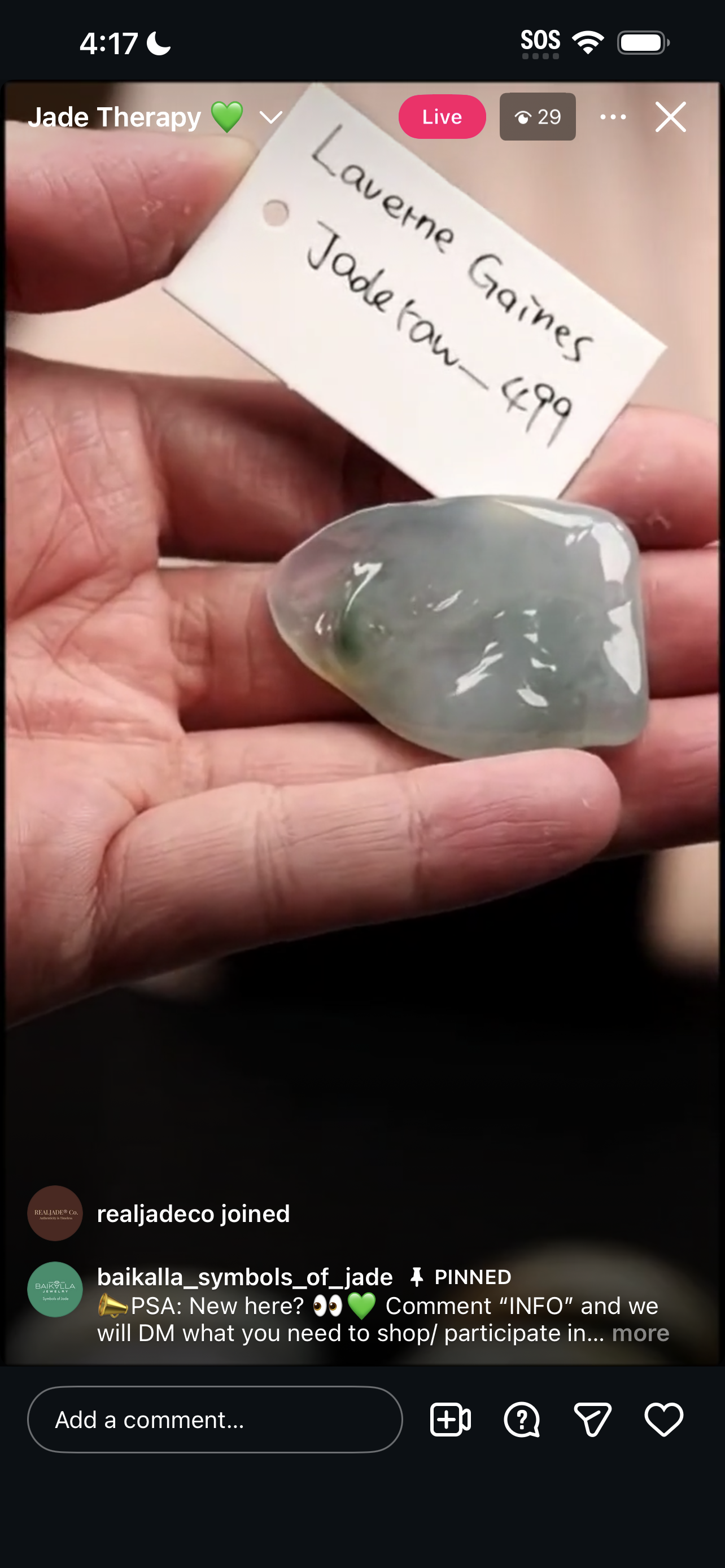 Live Natural Raw Jadeite Jade (01/31/26)