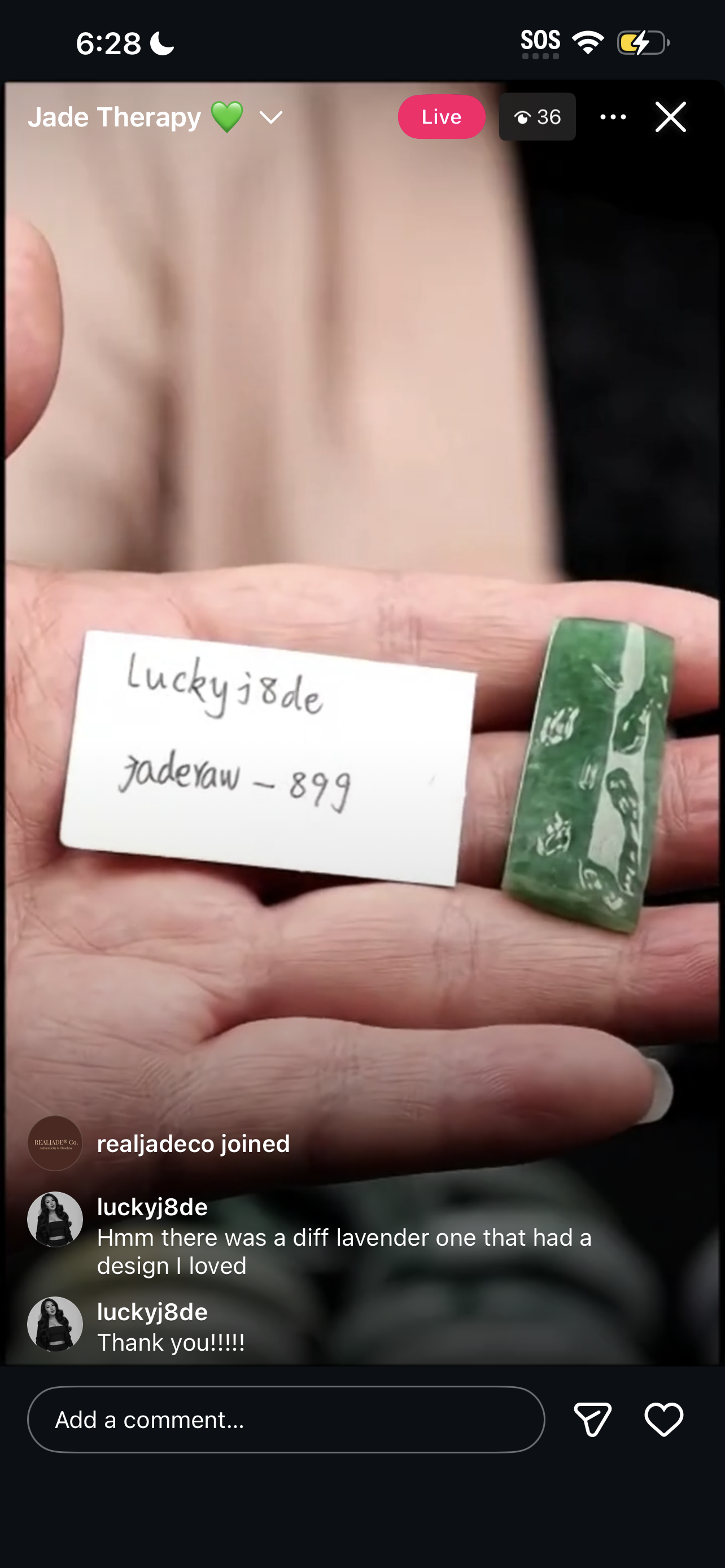 "Live" Deep Green Jadeite Raw Jade (02/09/26)