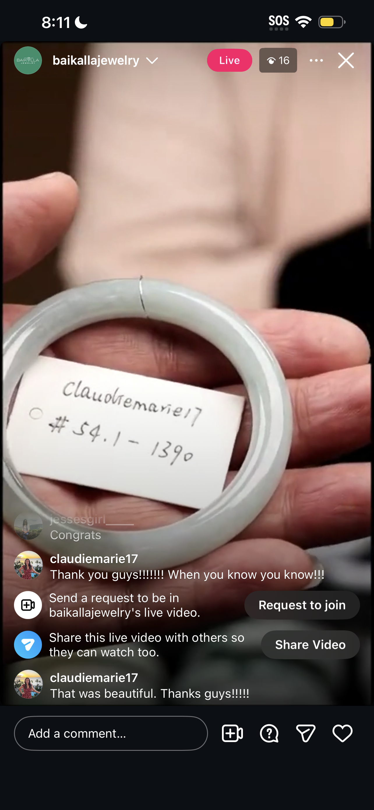 "Live" Light Matcha Jadeite Jade Traditional Bangle (02/09/26)