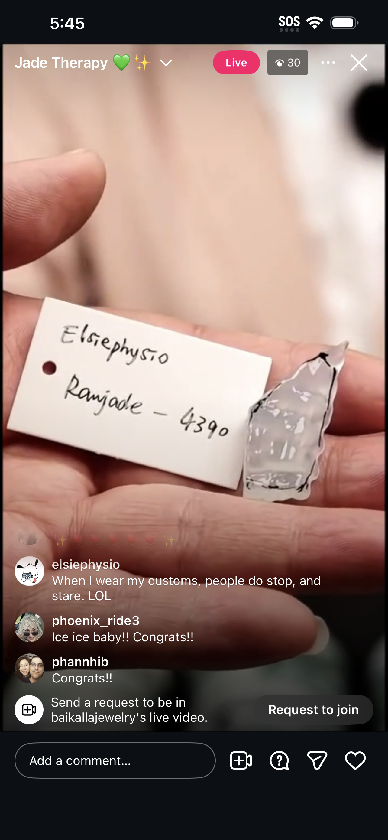 "Live" Icy Natural Jadeite Raw Jade (02/10/26)