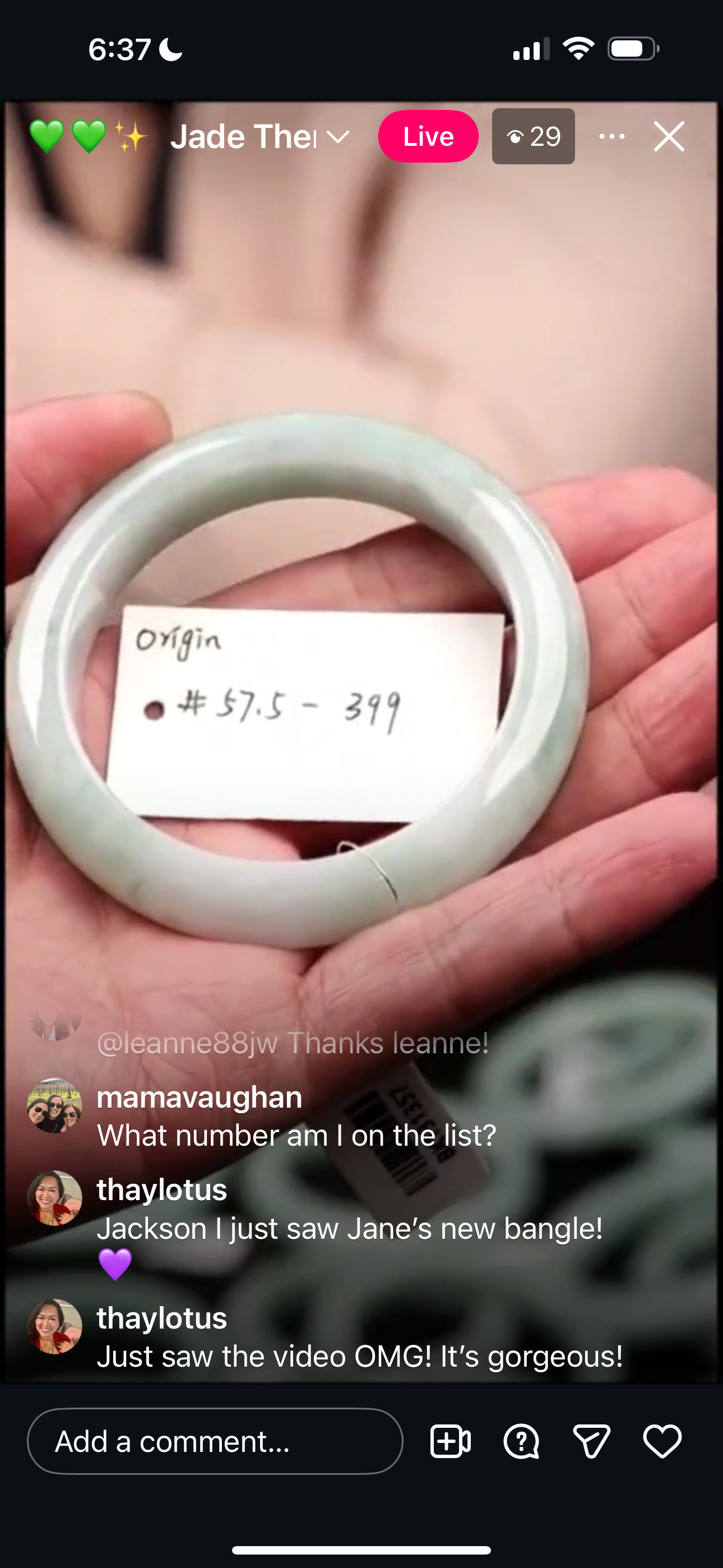 Live Light Apple Green Natural Jadeite Jade Bangle (1/12/26)