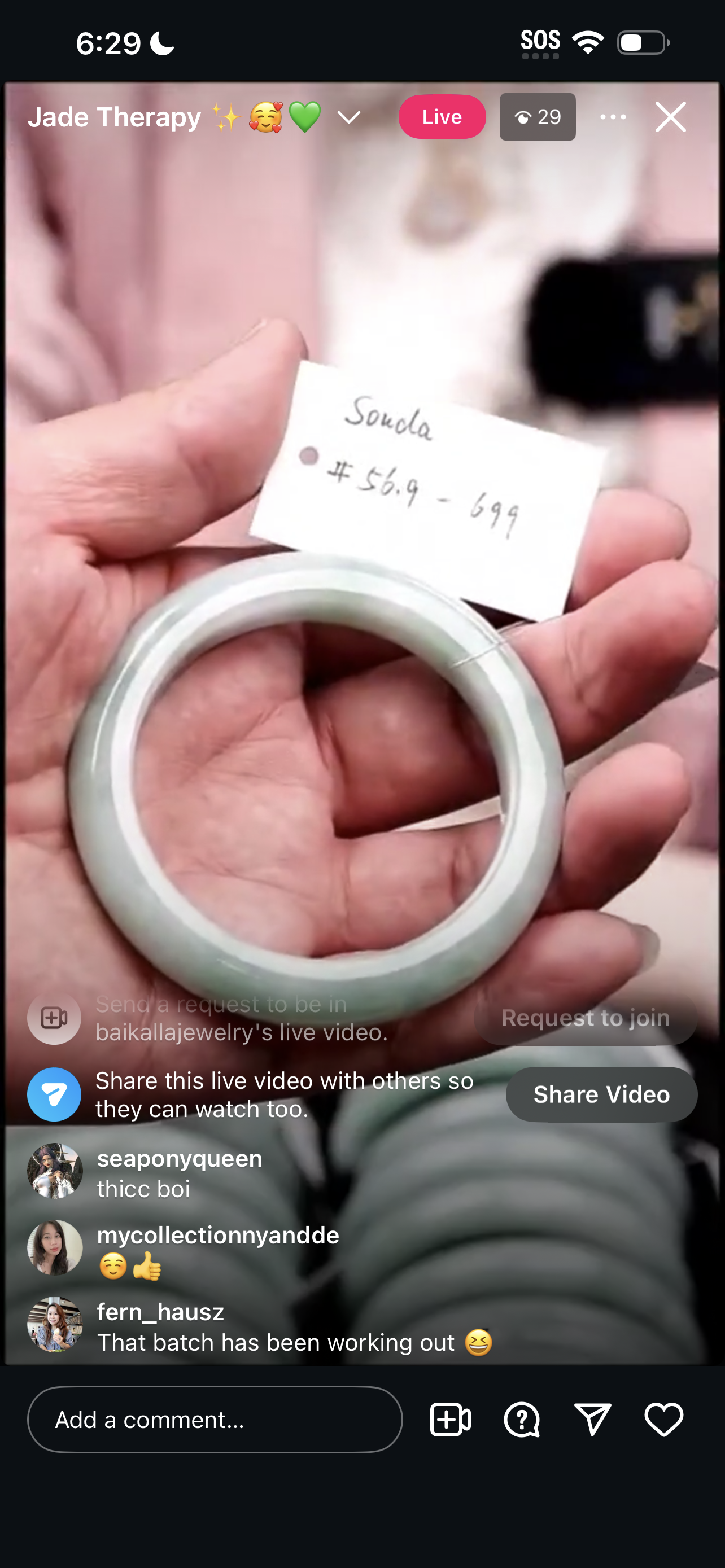 "Live" Natural Light Green Jadeite Jade Bangle (03/26/26)