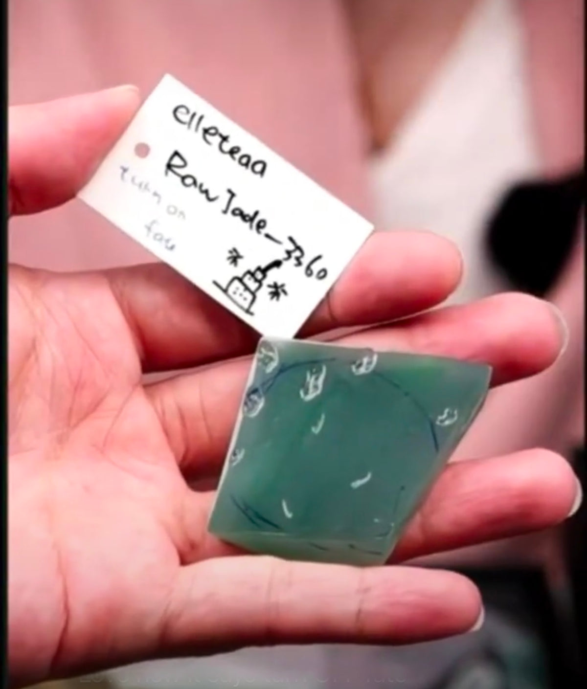 "Live" Natural Icy Blue-Green Raw Jadeite Jade (07/11/26)