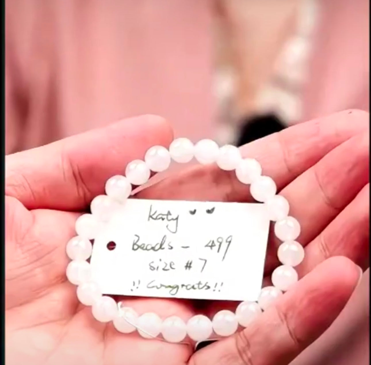 "Live" Natural Moonlight Jadeite Jade Bead Bracelet (08/18/26)