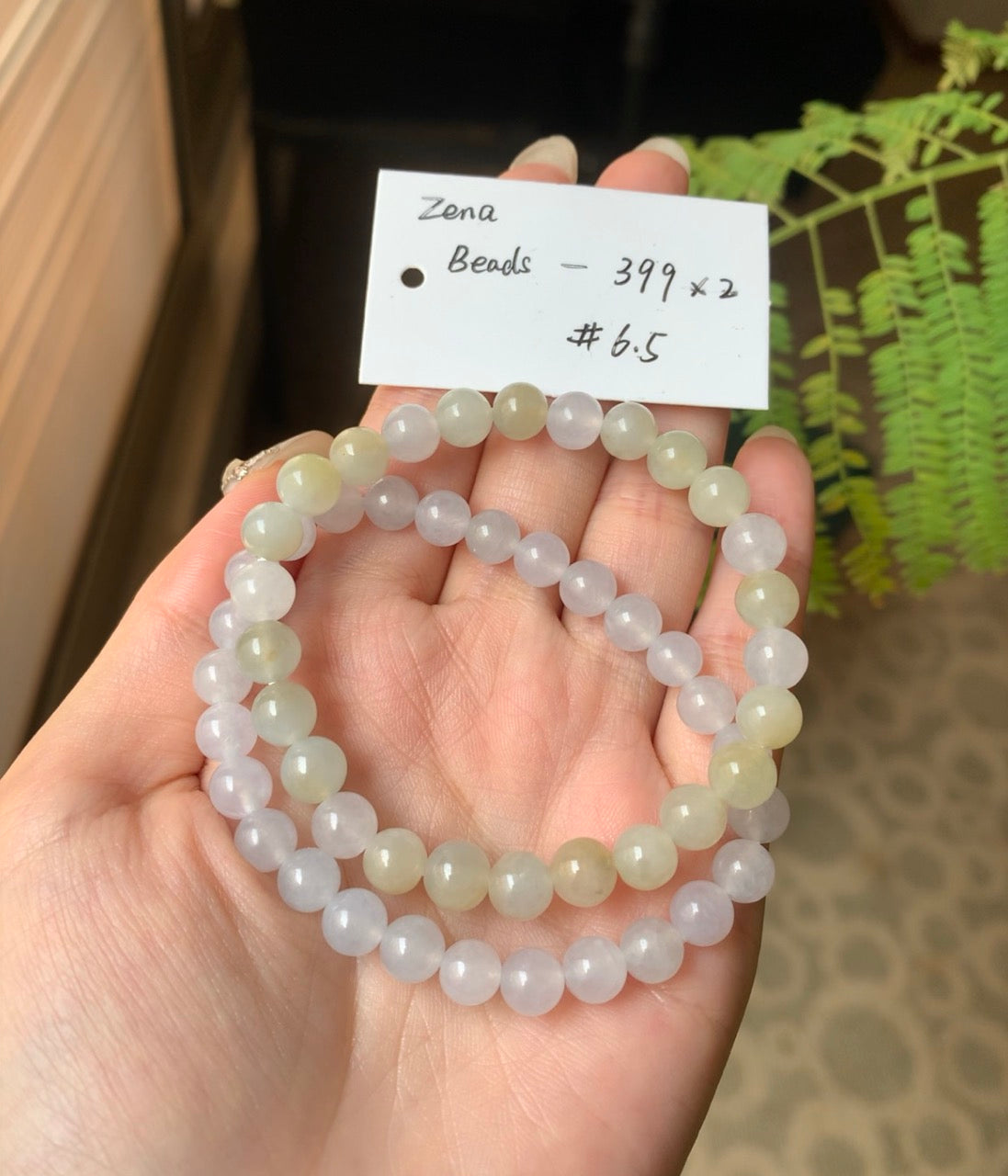 "Live" Natural Yellow Jadeite Jade Bead Bracelet (03/06/26)
