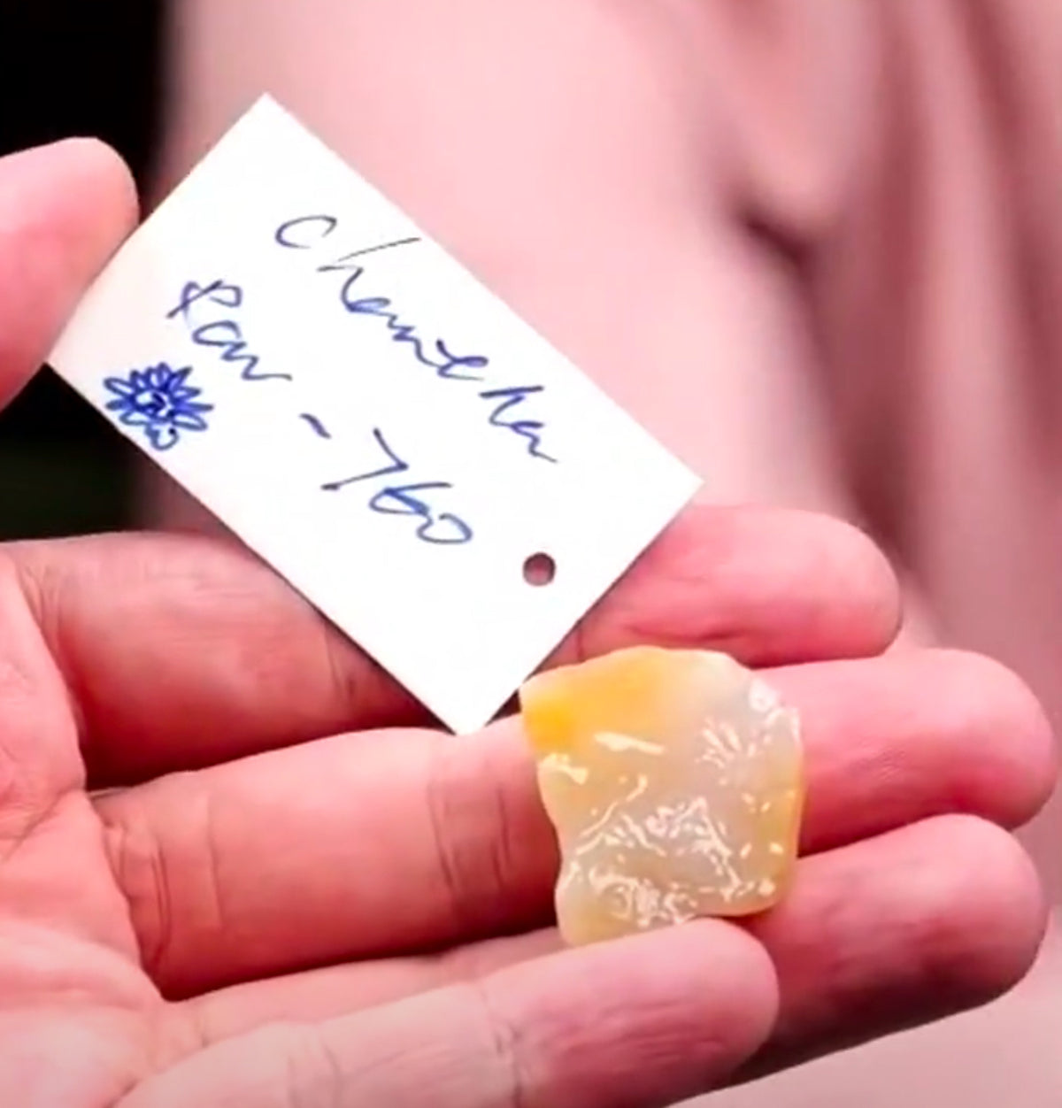 "Live" Natural Icy Yellow &amp; Moonlight Raw Jadeite Jade (09/24/26)