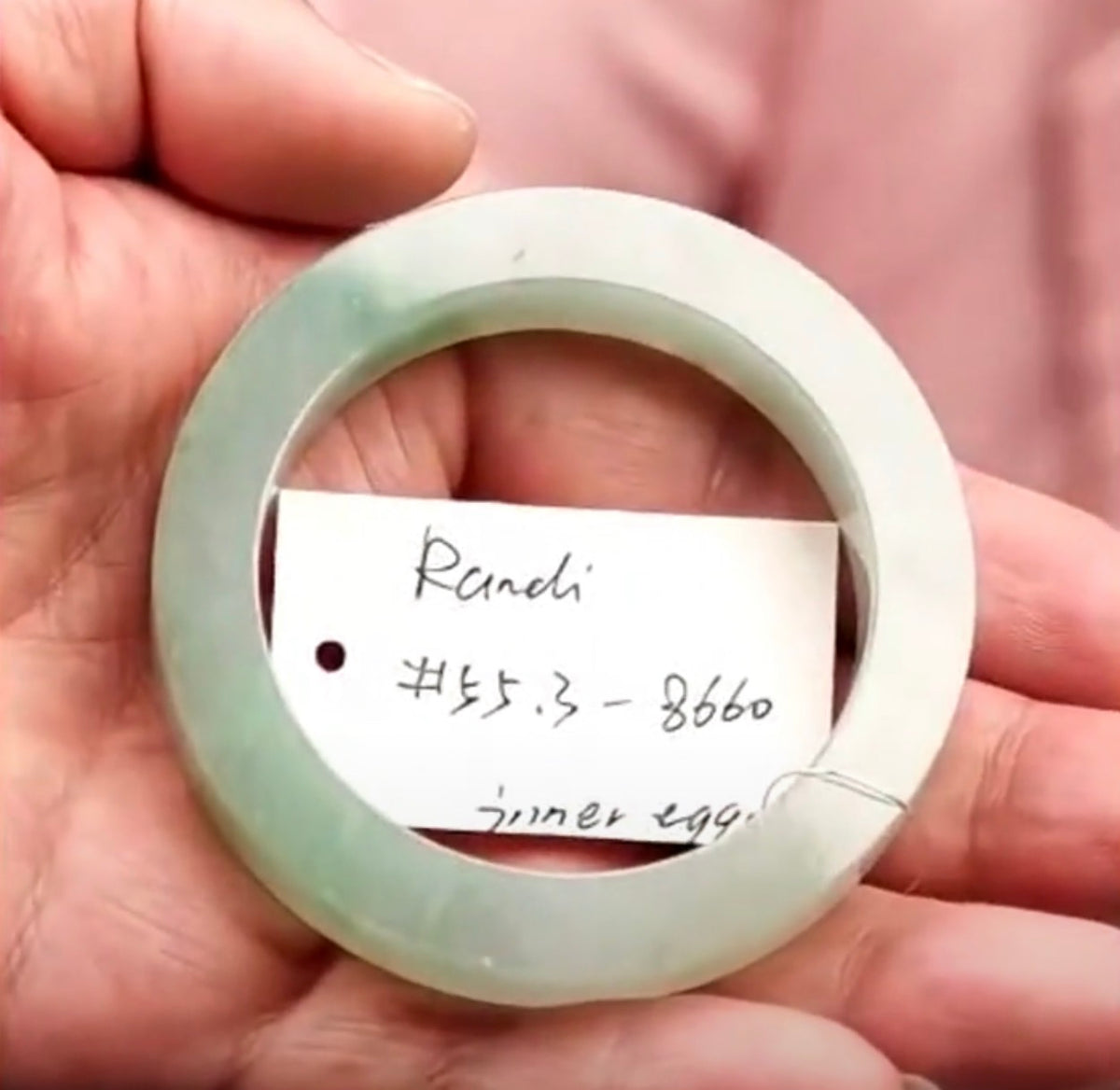 "Live" Natural Oil Green Jadeite Jade Bangle (09/09/26)