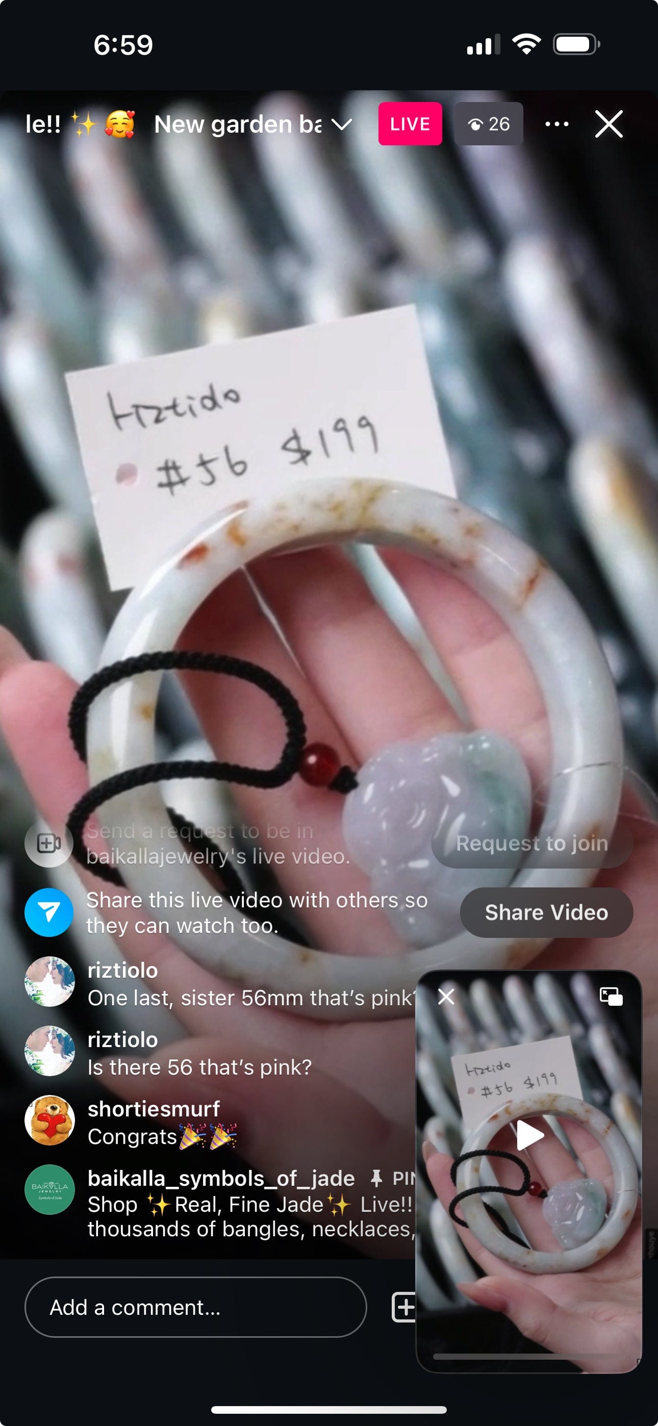 Baikalla IG Live "Natural Light multi color & Red Freckle Jadeite Jade Bangle" (Live Pick) (12/19/24)