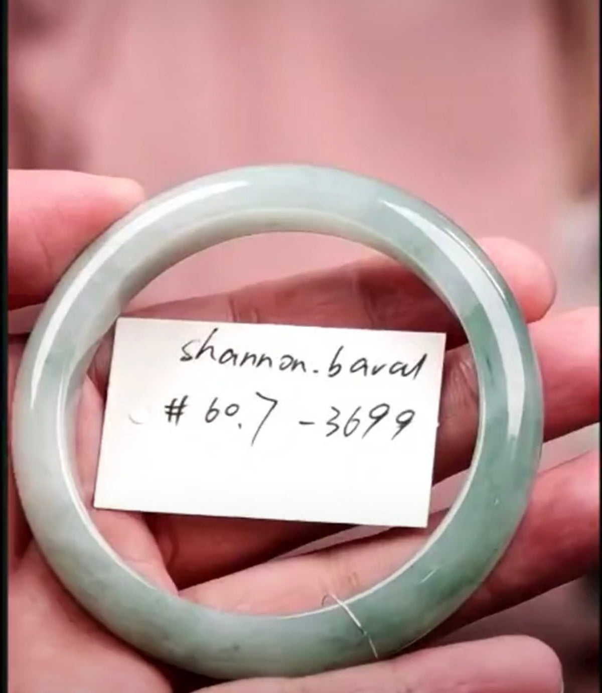 "Live" Natural Icy Oil Green Jadeite Jade Comfort-Fit Bangle (07/02/26)