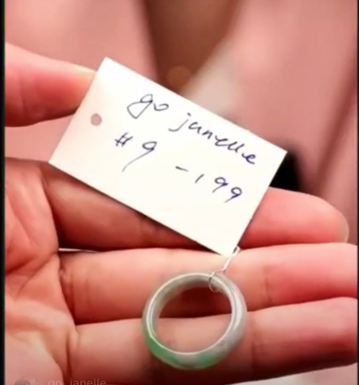 "Live" Natural Wuji &amp; Apple Green Jadeite Jade Finger Bangle (07/11/26)