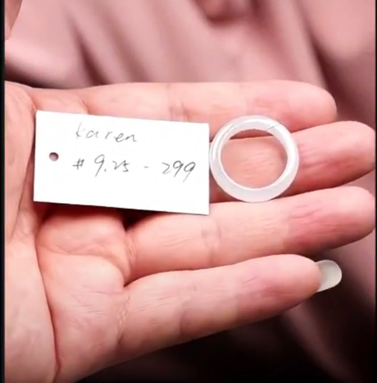 "Live" Natural Moonlight Jadeite Jade Finger Bangle (07/21/26)