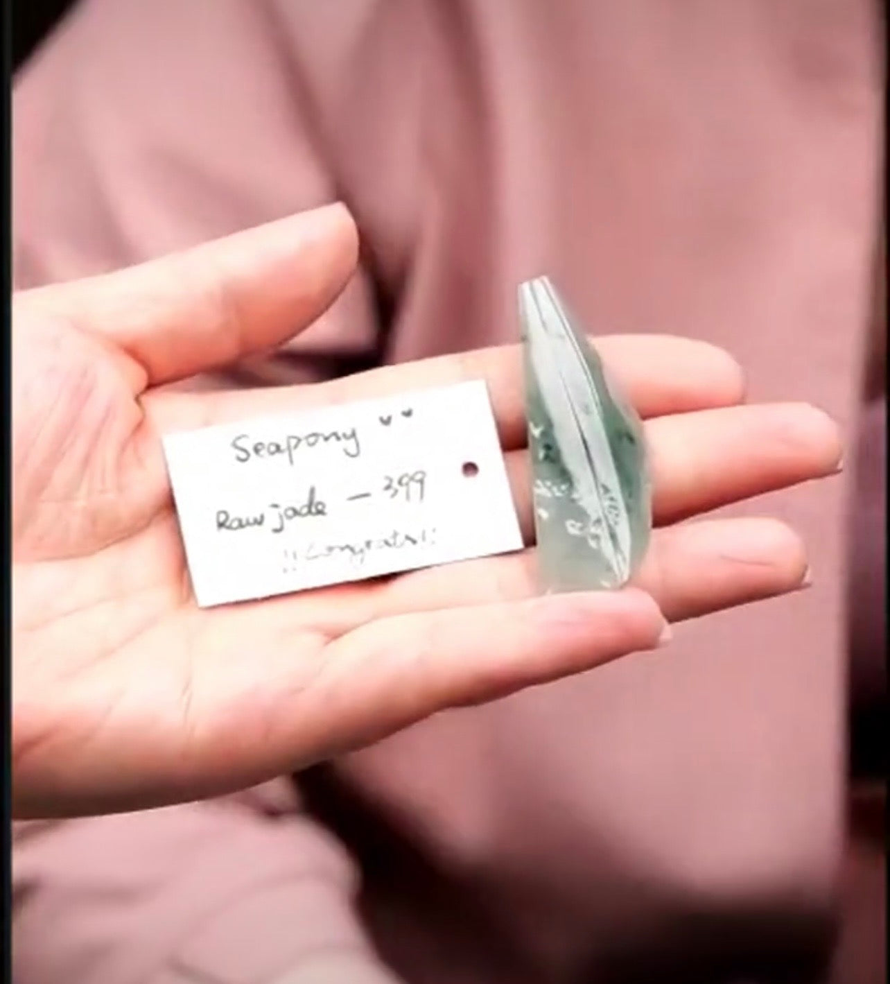 "Live" Natural Icy Blue Raw Jadeite Jade (07/21/26)