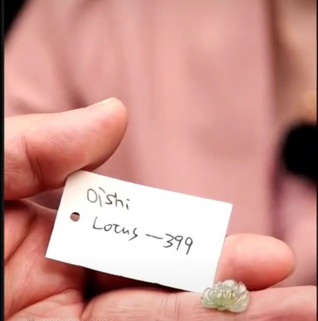 "Live" Natural Icy Hazel-Green Jadeite Jade Lotus (07/23/26)