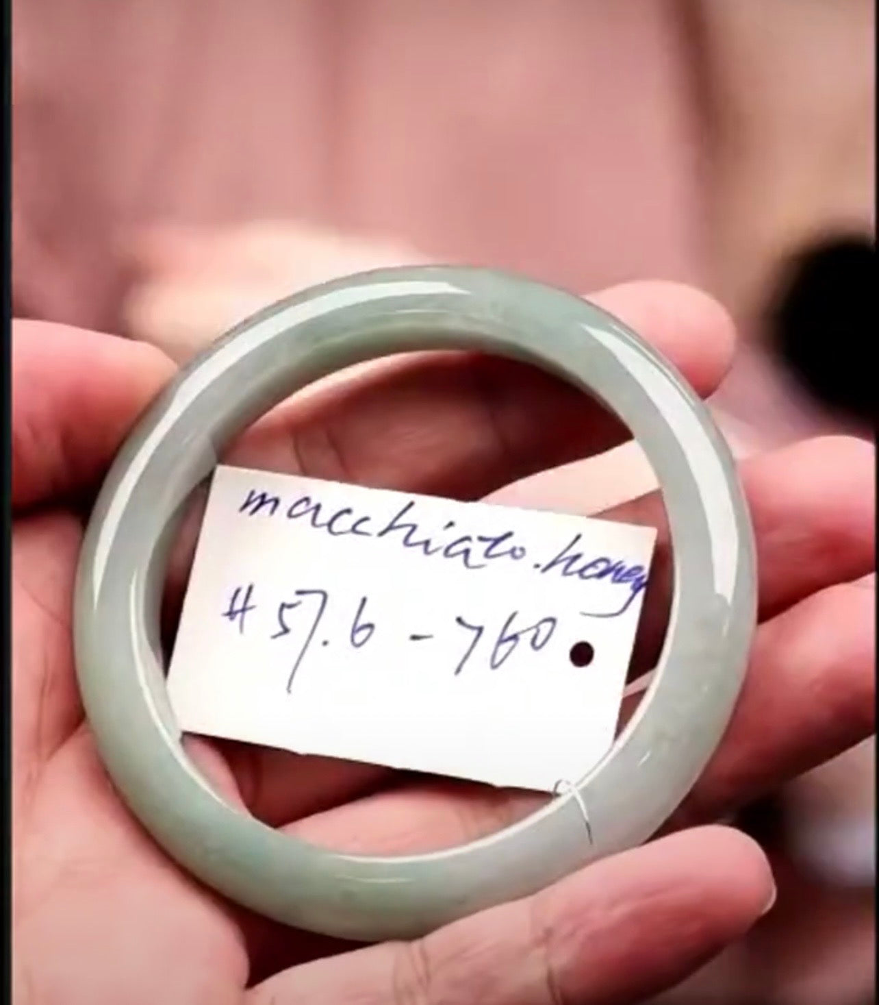 "Live" Natural Oil Green Jadeite Jade Comfort-Fit Bangle (07/25/26)