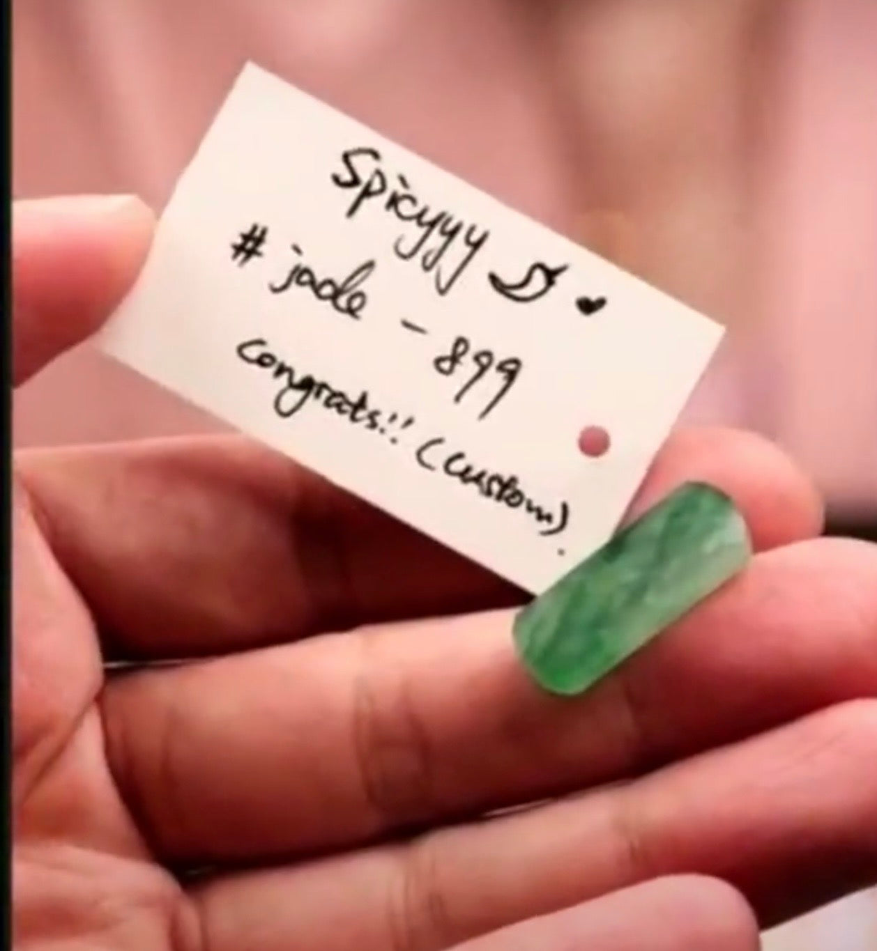 "Live" Natural Icy Forest Green Raw Jadeite Jade (07/27/26)