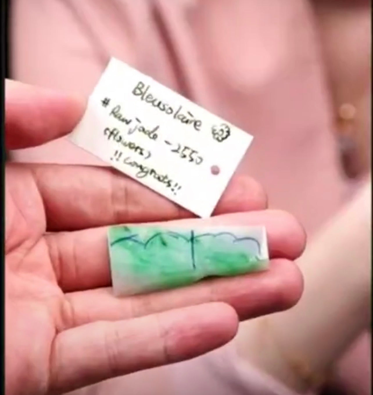 "Live" Natural Icy Spicy Green Raw Jadeite Jade (07/27/26)