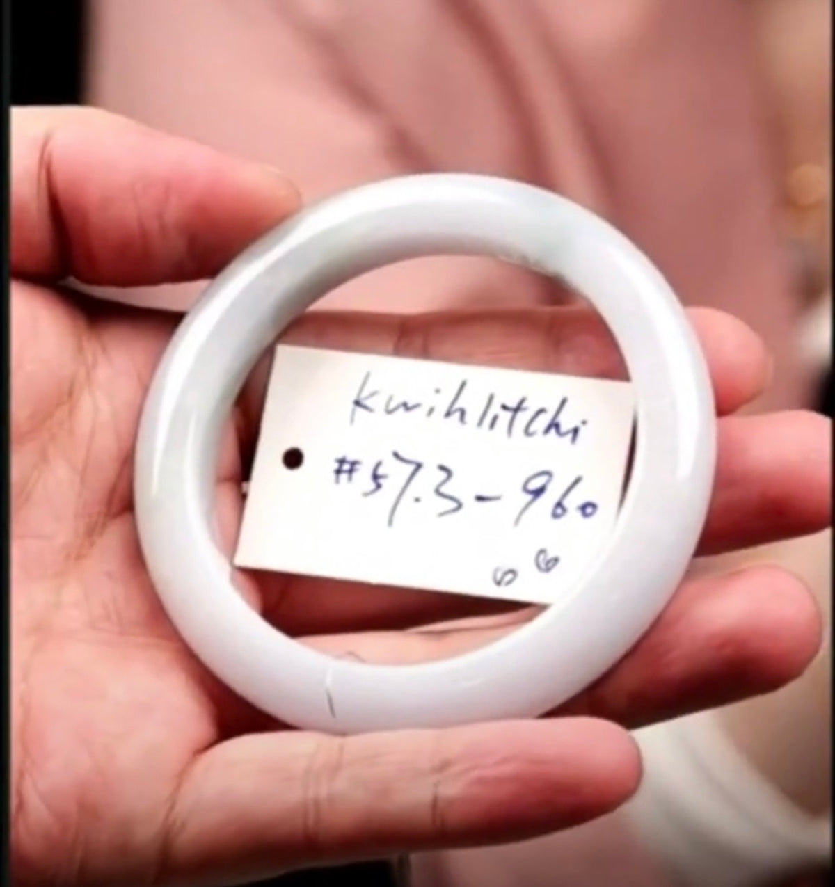 "Live" Natural Lavender &amp; Green Jadeite Jade Comfort-Fit Bangle (07/29/26)