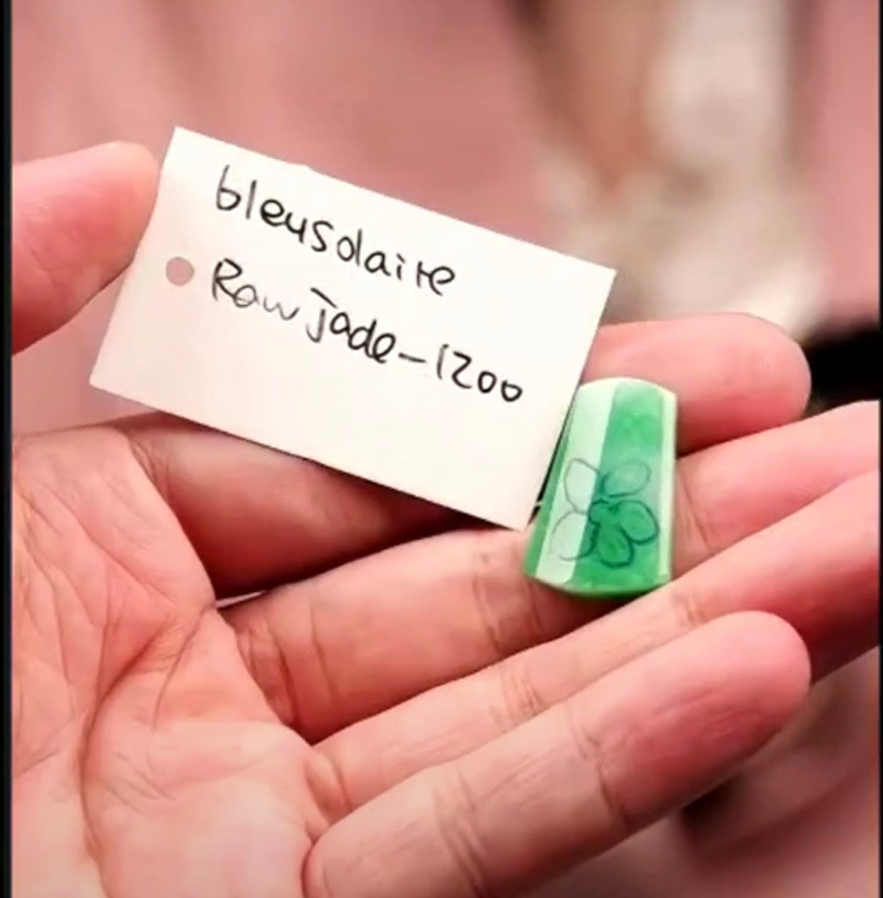 "Live" Natural Apple Green Raw Jadeite Jade (08/06/26)