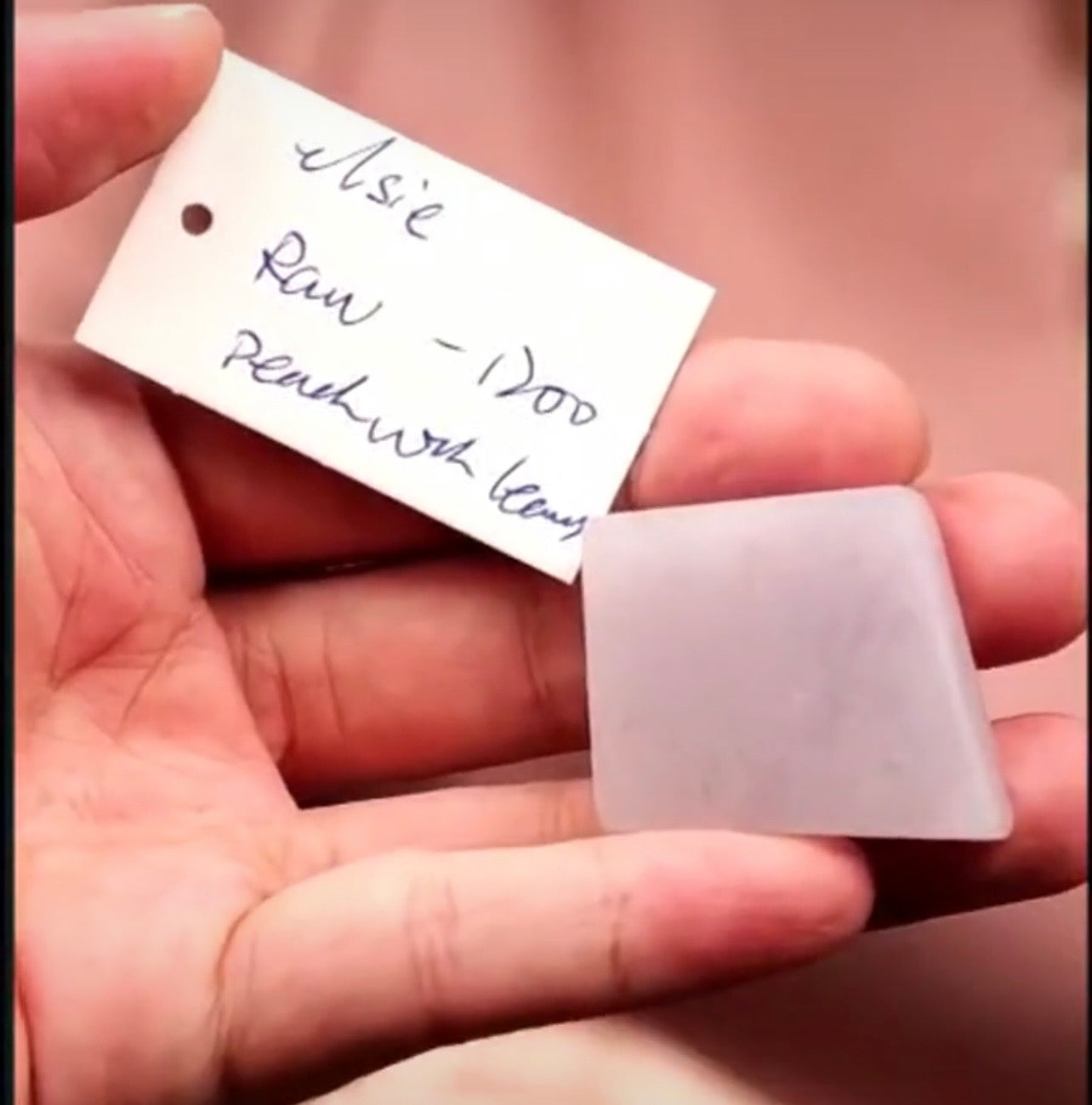 "Live" Natural Lavender Raw Jadeite Jade (08/19/26)