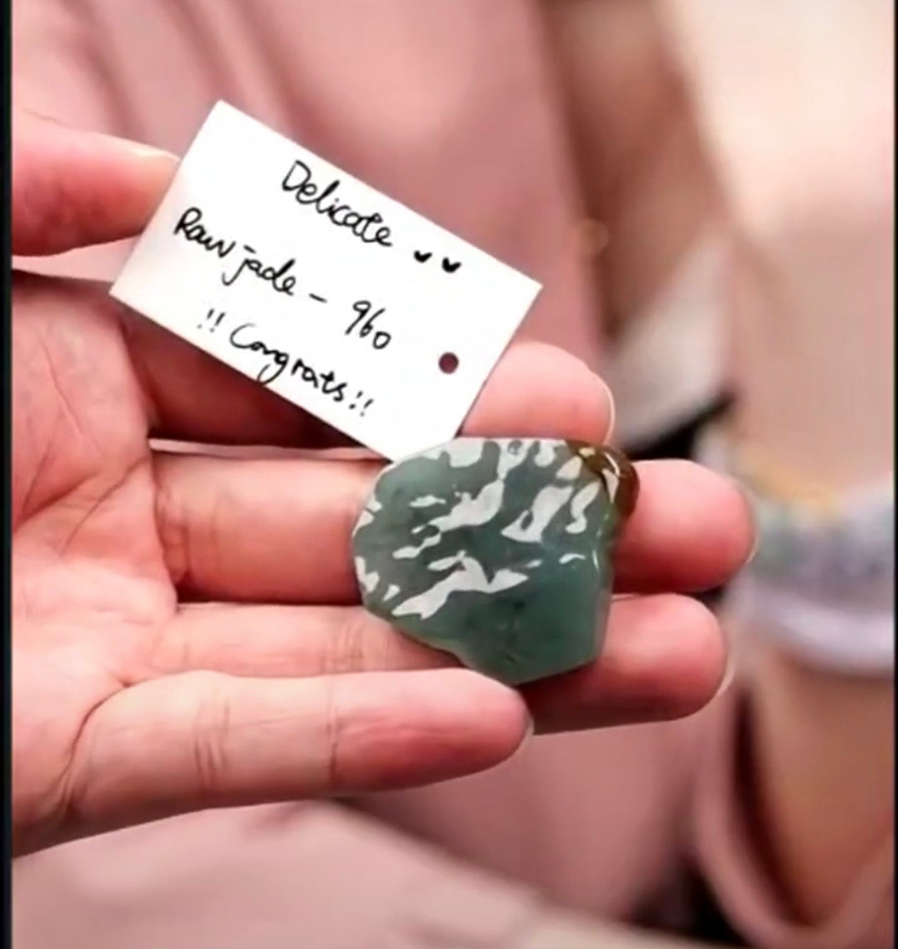 "Live" Natural Icy Blue-Green Raw Jadeite Jade (08/25/26)