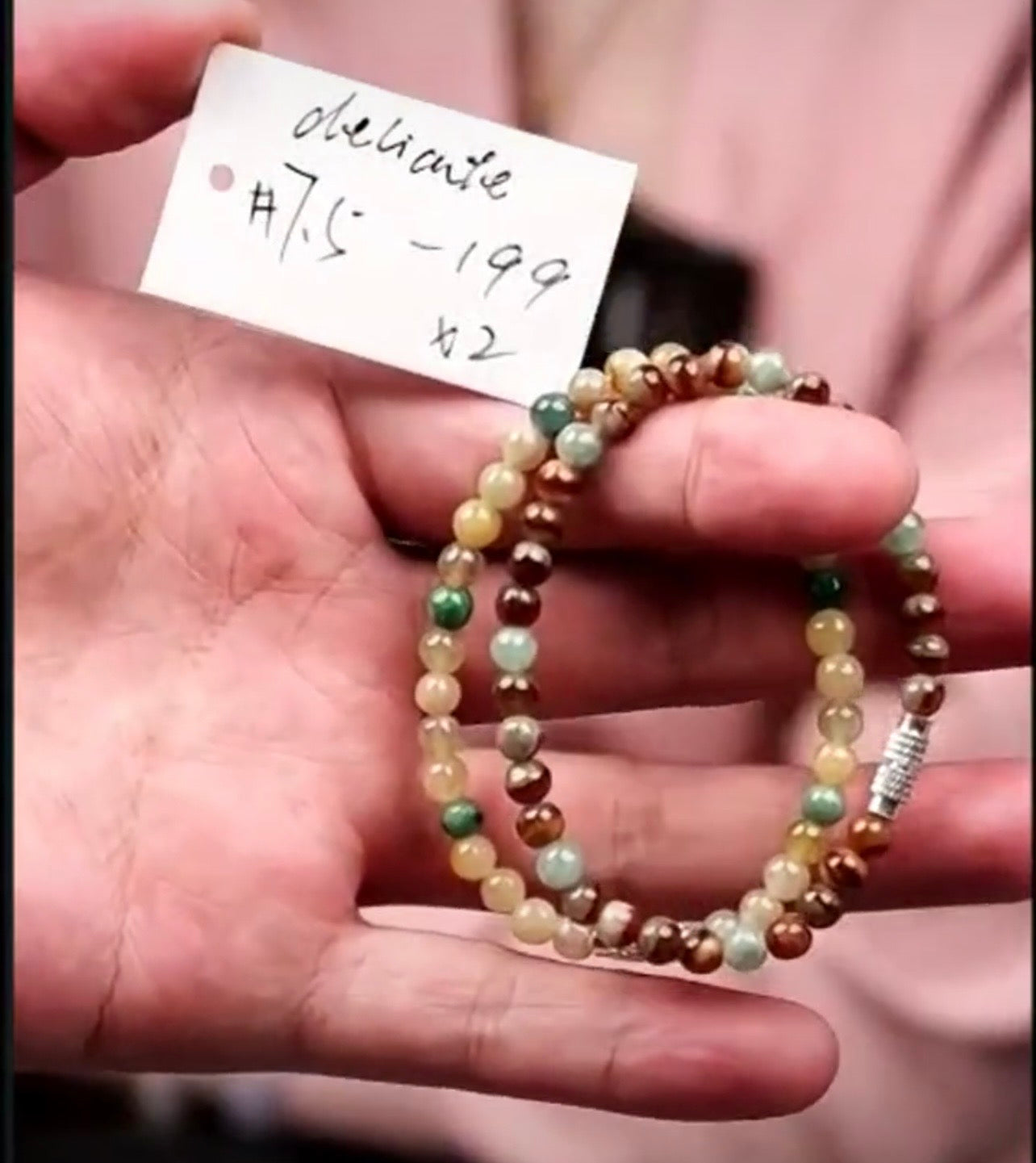 "Live" Natural Multi-Color Jadeite Jade Bead Bracelet (08/26/26)