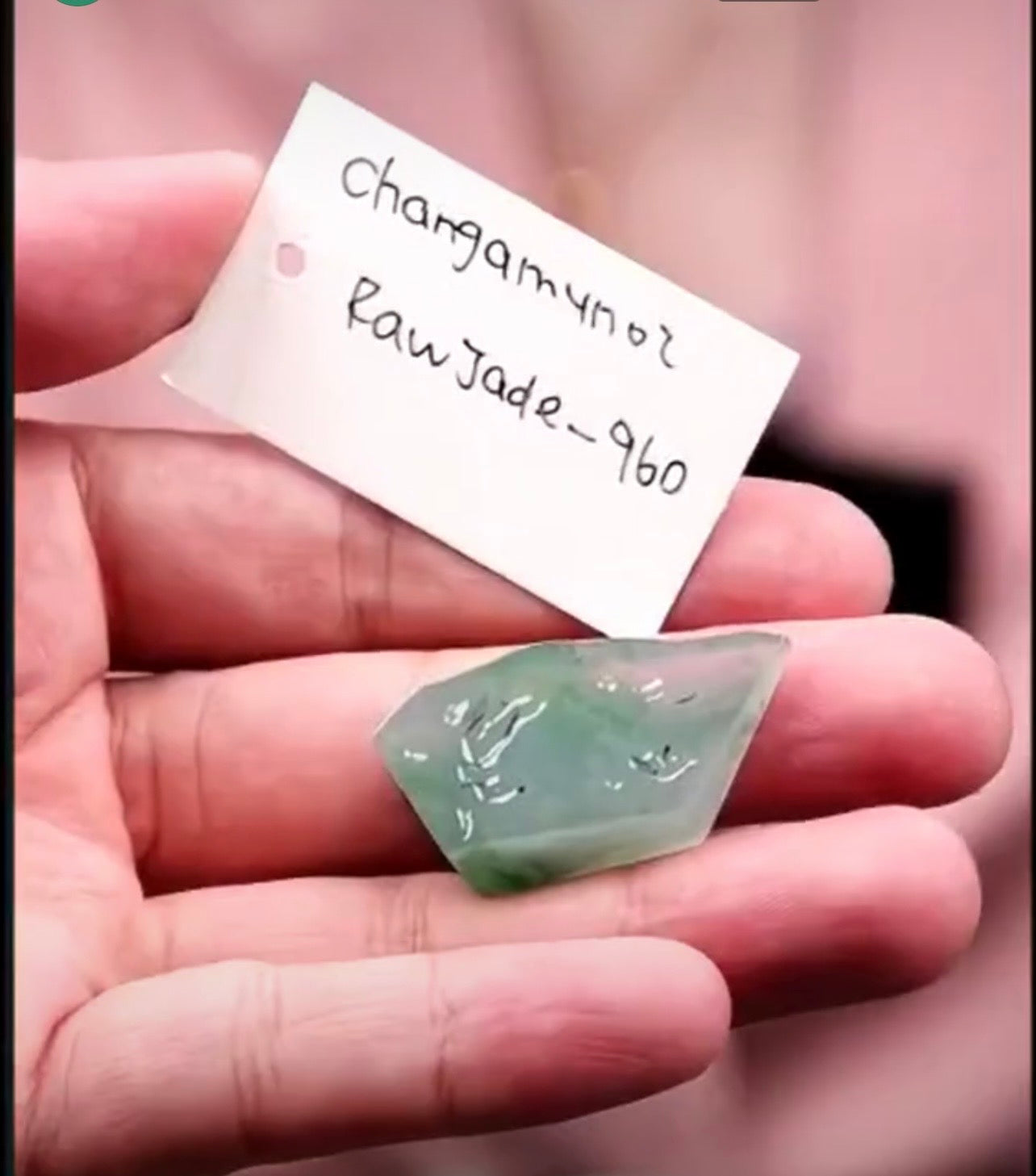 "Live" Natural Icy Blue-Green Raw Jadeite Jade (08/27/26)