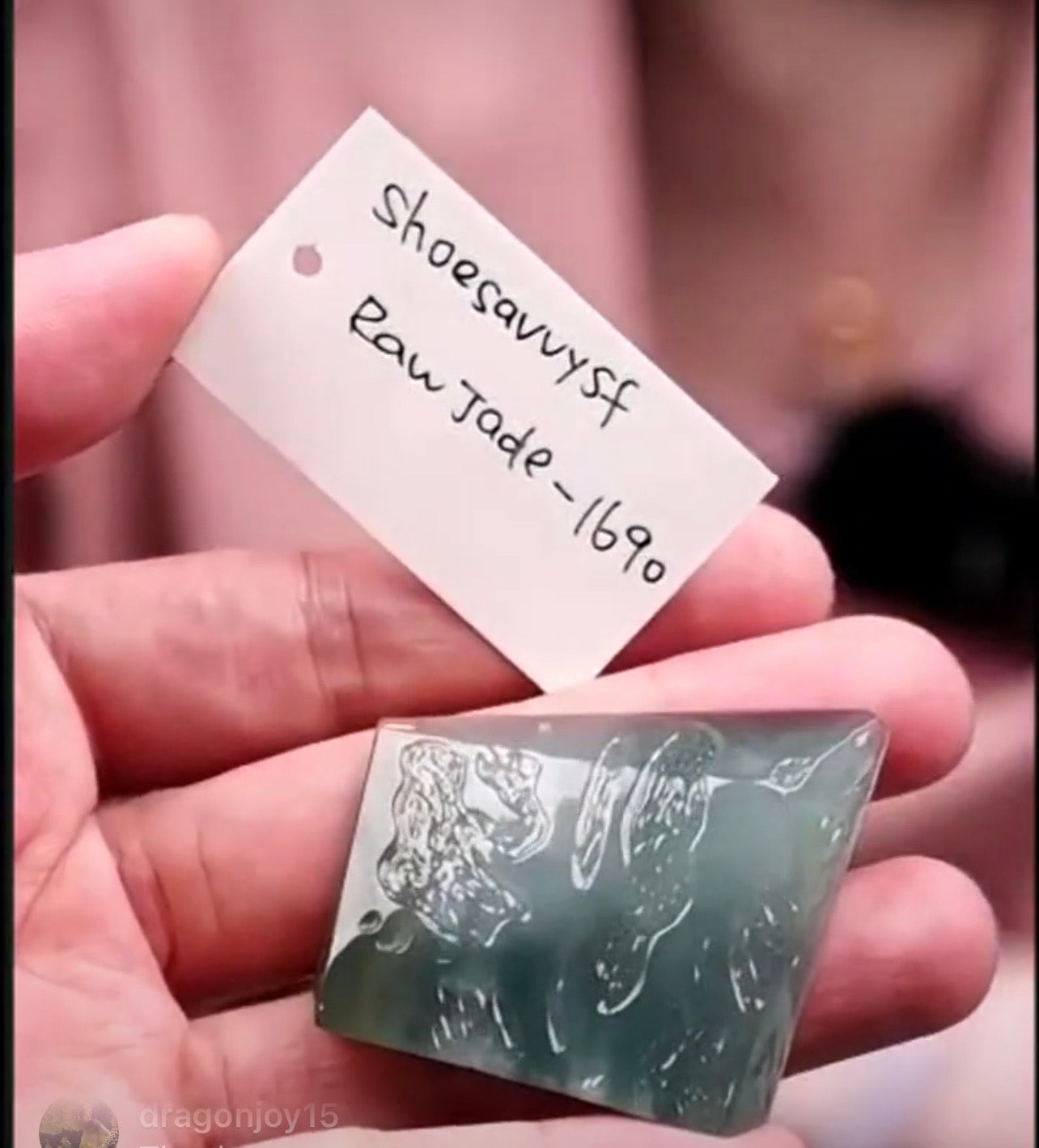 "Live" Natural Icy Blue-Green Raw Jadeite Jade (08/27/26)