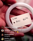 IG Live "Natural White Color Jadeite Jade Bangle" (Live Pick) (03/12/25)