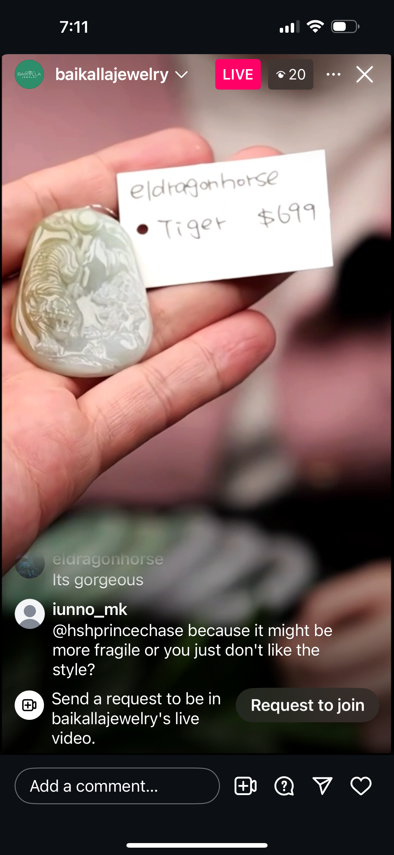 Live "Natural yellow Jadeite Jade Tiger and Landscape Carving Necklace" (Live Pick) (04/14/25)