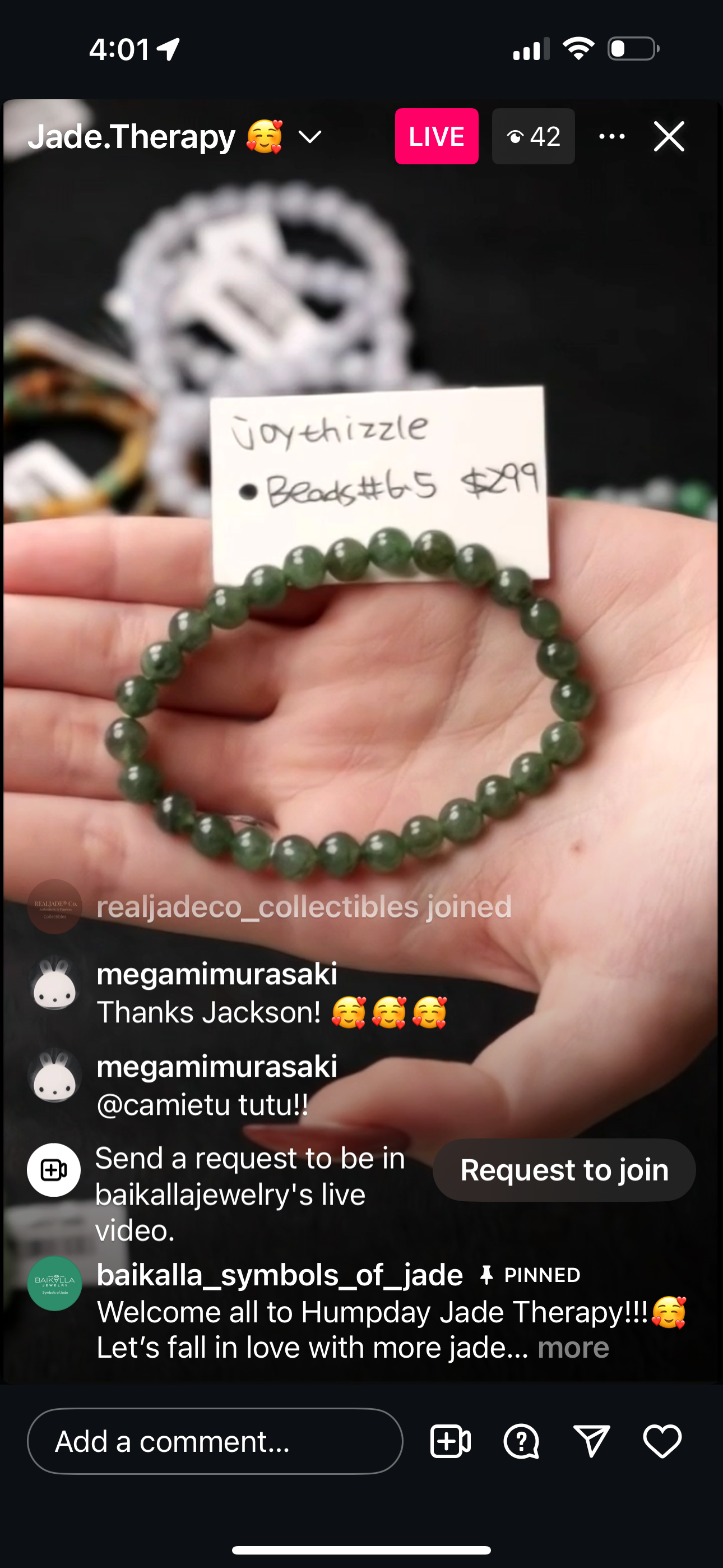 Live "Natural Icy Oil Green Jadeite Jade Beads" (06/18/25)