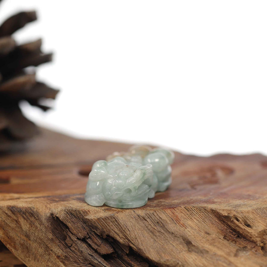 Baikalla Jewelry genuine jadeite carving Baikalla™ Pi Xiu Genuine Burmese Translucent Jadeite Jade PiXiu Pendant Necklace (FengShui Lucky)