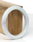 Baikalla Jewelry Jadeite Jade Bangle Bracelet Baikalla "Half Round" Lavender Jadeite Jade Bangle Bracelet (57.3mm) 
