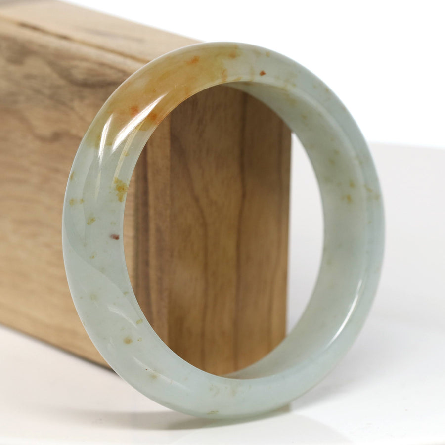 Baikalla Jewelry Jadeite Jade Bangle Bracelet Baikalla "Half Round" Jade Bangle Bracelet (60.58mm) #T529