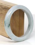 Baikalla Jewelry Jadeite Jade Bangle Bracelet Baikalla "Half Round" Blue-Green Jade Bangle Bracelet (57.42mm) 