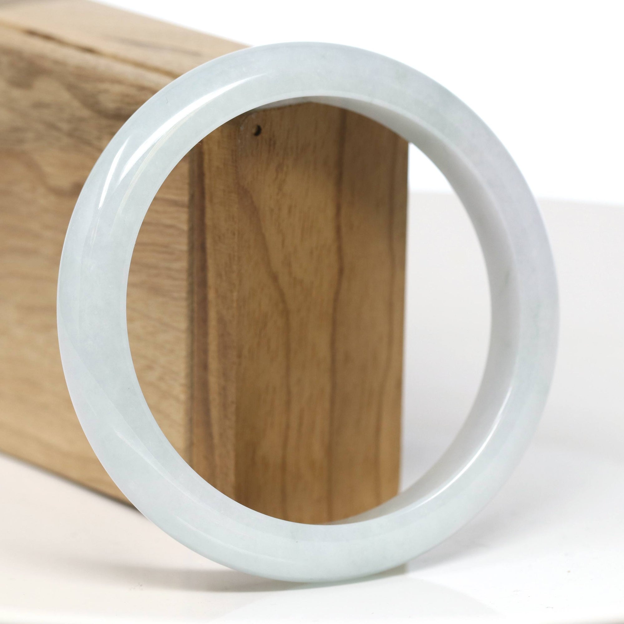 Baikalla Jewelry Jadeite Jade Bangle Bracelet Baikalla "Half Round" Jade Bangle Bracelet (62.74mm) #T537