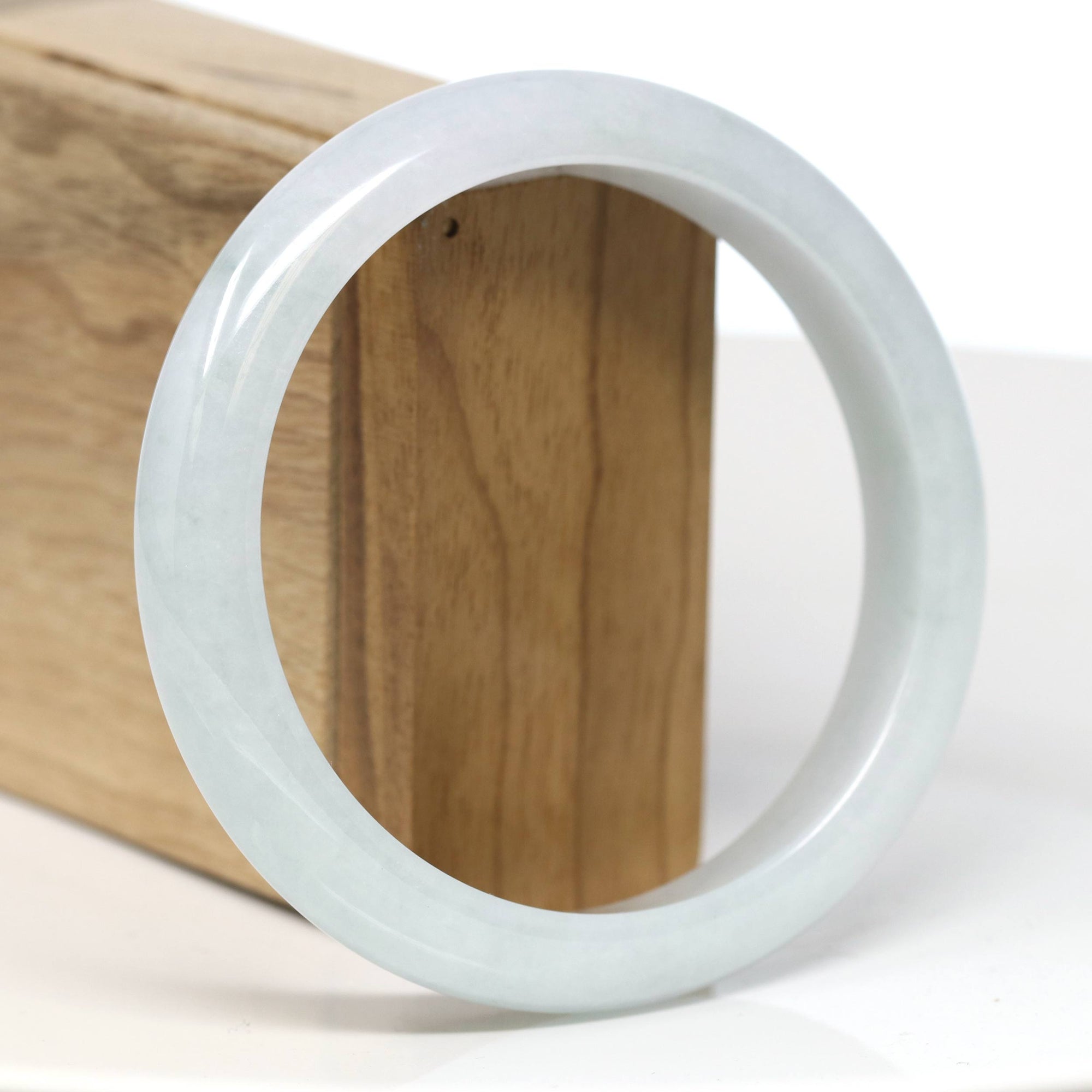 Baikalla Jewelry Jadeite Jade Bangle Bracelet Baikalla "Half Round" Jade Bangle Bracelet (62.74mm) #T537