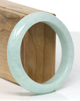 Baikalla Jewelry Jadeite Jade Bangle Bracelet Baikalla "Half Round" Green Jade Bangle Bracelet (56.83mm) 