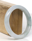 Baikalla Natural Icy Blue-Green Jadeite Jade Bangle Bracelet (59.43mm) 