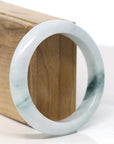 Baikalla Natural Blue-Green Jadeite Jade Bangle Bracelet (56.64mm) 